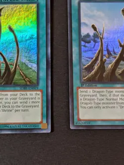 Yugioh TCG - 2x Dragon Shrine - SDBE-EN019 - LP - 1st Edition, Saga of Blue Eyes - Image 5