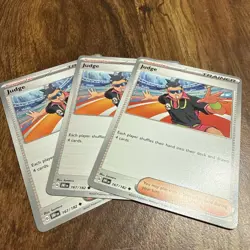 3x Judge - 167/182 - SV10: Destined Rivals Pokemon Playset x3 - Image 1