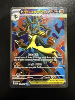 Pokemon 2025 Mega Evolution Mega Lucario EX# 160/132 Ultra Rare NM - Image 1