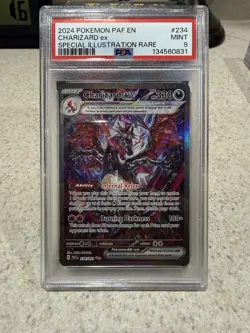 Pokemon TCG Charizard EX Paldean Fates SIR 234/091 PSA 9 - Image 1