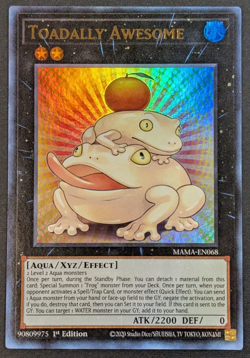 Yugioh TCG - 1x Toadally Awesome - MAMA-EN068 - NM - Ultra Rare - XYZ - 2022 - Image 1