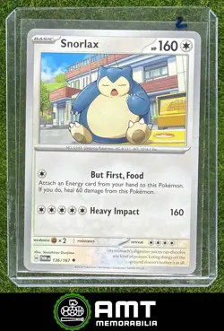 Snorlax 2024 Pokemon Twilight Masquerade #136/167 Uncommon #2 - Image 1