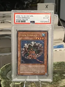 2002 Yu-Gi-Oh! Toon Mermaid #MRL-072 PSA 6 - Image 1