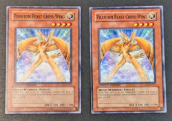 Yugioh TCG - 2x Phantom Beast Cross-Wing - GLD2-EN011 - NM/LP - Limited Ed. - Image 1