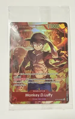 Monkey D. Luffy ST10-006 Alt Art SR Promo Sealed Pack Fresh One Piece Card - Image 1