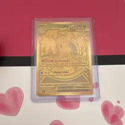 Mega Dragonite EX Gold Full Art Pokemon Card 295/217 - Pokemon TCG 2022 - Image 1