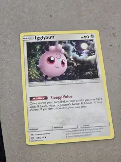 Igglybuff 168/236 Cosmic Eclipse Uncommon Card 110PK168 NM Condition - Image 1