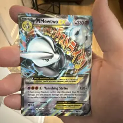M Mewtwo EX Full Art Ultra Rare Holo 63/162 Breakthrough 230 HP Pokemon Card - Image 1