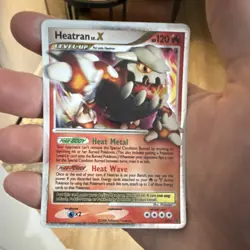 Pokemon TCG Heatran LV.X Promo Holo DP31 Level Up Fire 120 HP Card 2008 - Image 1