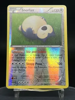 SNORLAX - 58/83 - XY GENERATIONS - Reverse Holo - Pokemon Card - NM - Image 1