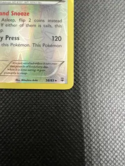 SNORLAX - 58/83 - XY GENERATIONS - Reverse Holo - Pokemon Card - NM - Image 5