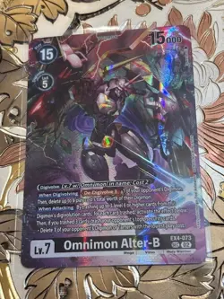 Digimon Card Game Omnimon Alter-B SR Limited Card Another Knight EX4-073 SEC - Image 1