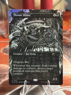 🌟Throat Slitter FOIL MTG Kevin Eastman TMNT Secret Lair 🌟 - Image 1