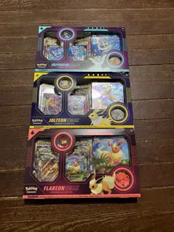 Pokemon Vaporeon VMAX, Flareon VMAX and Jolteon VMAX Premium Collection Lot of 3 - Image 2