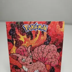 2025 POKEMON STAINED GLASS Crystal Card #037 Vulpix Kanto Peru Foil - Image 4