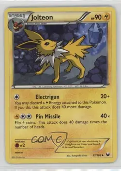 Jolteon Pokemon Black & White Dark Explorers #37 - Image 1