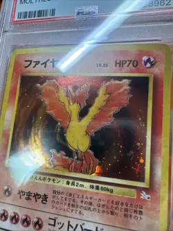 PSA 8 1997 Moltres Holo Japanese Fossil Holo On The Tail! New Cert - Pokemon - - Image 1