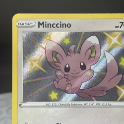 Minccino SV093/SV122 Shining Fates: Shiny Vault Pokemon TCG - Image 5