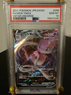 PSA 10 GEM MINT 2022 POKEMON JAPAN SWSH FULL ART MEW VMAX VSTAR UNIVERSE #054 - Image 1