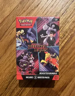 Pokemon TCG Scarlet & Violet: Destined Rivals Booster Bundle Sealed, 6 Packs - Image 1