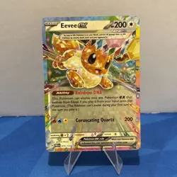 Pokemon TCG Eevee EX 075/131 Prismatic Evolutions Double Rare Holo - Image 1