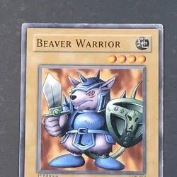 Yugioh TCG- Beaver Warrior - LOB-064 - HP - 1st Edition - Vintage - Common 2002 - Image 5