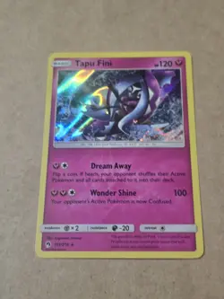 Tapu Fini 151/214 Holo Rare Pokemon 2018 Lost Thunder - LP - Image 1