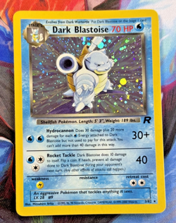2000 Pokemon Dark Blastoise 3/82 Team Rocket Unlimited Holo Rare Beautiful - Image 1