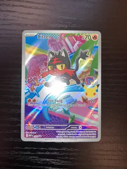 Litten 044 First Partner Illustration Collection Promo Pokemon English NM MEP - Image 2