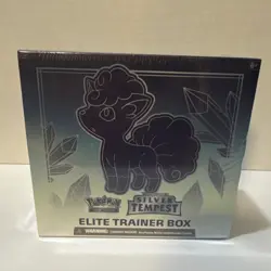 Pokemon TCG Sword & Shield Silver Tempest Elite Trainer Box Alolan Vulpix EN - Image 1