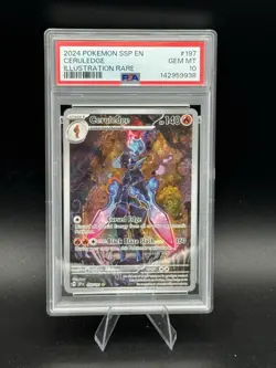 2024 POKEMON SURGING SPARKS CERULEDGE #197 ILLUSTRATION RARE IR PSA 10! - Image 1