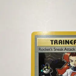 Pokemon Rocket's Sneak Attack 16/82 Team Rocket 1st Edition Holo Rare Trainer - Image 2