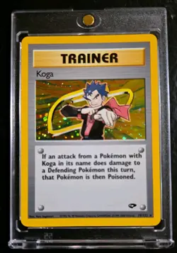 Pokemon TCG Koga Gym Challenge 19 Holo Unlimited Holo Rare Mint Unplayed - Image 1