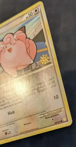 Pokemon TCG Clefairy 60/123 *German* Snowflake Stamp Calendar Promo HGSS 2010 - Image 4