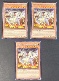 Yugioh - 3x Thunder King the Lightningstrike Kaiju - SHVI-EN087 - NM/LP 1st 2016 - Image 1