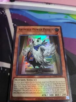 YuGiOh Artmage Power Patron OP30-EN006 super rare nm in hand - Image 1