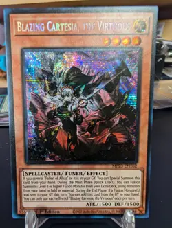 Yugioh! Blazing Cartesia, the Virtuous - MP23-EN162 - Prismatic Secret Rare - NM - Image 1