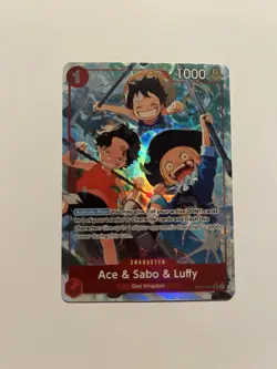 Ace & Sabo & Luffy (Alternate Art) OP13-007 Carrying On His Will One Piece NM - Image 1