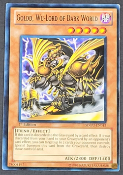Yugioh TCG - 1x Goldd Wu-Lord of Dark World - SDGU-EN013 - LP/NM - 1st Ed - 2011 - Image 2