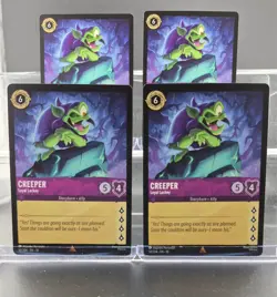 Disney Lorcana Creeper - Loyal Lackey 50/204 Whispers in the Well Rare R 4 Cards - Image 1