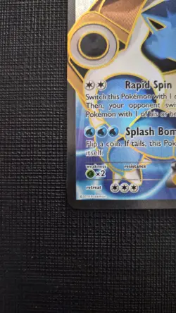 Blastoise EX 142/146 Full Art XY Base Set Ultra Rare Holo Pokemon Card LP/NM - Image 5