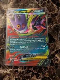 Mega Gengar EX 056/094 Double Rare Holo Phantasmal Flames Pokemon TCG Card NM - Image 1