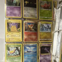 Pokemon TCG Binder Lot Pikachu Mew Charmander Machoke Psyduck Regular Holo Cards - Image 4