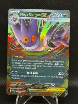 Pokemon TCG Mega Gengar ex 056/094 Me02: Phantasmal Flames Double Rare Holo Card - Image 1