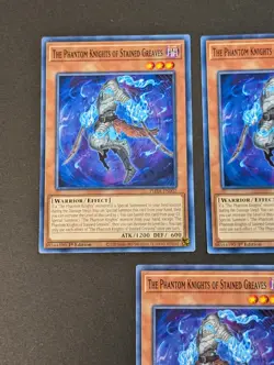 Yugioh - 3x the Phantom Knights of Stained Greaves - PHRA-EN002 - 1st - Common - Image 4