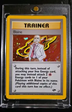 Pokemon Cards: Gym Challenge Rare Holo: Blaine 17/132 NEVER PLAYED WITH - Image 1