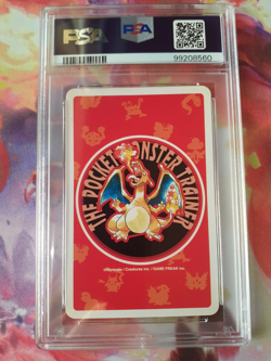 1996 Pokemon Eevee 9 of Spades Red Charizard Poker Playing Card PSA 10 Gem Mint - Image 2