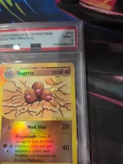 Pokemon Dugtrio Reverse Foil Holo #10 Expedition PSA 9 Mint 2002 Trading Card - Image 5