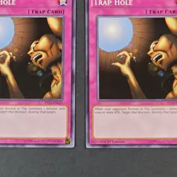 Yugioh TCG - 2x Trap Hole - YS15-ENL24 - 1st Edition - LP/NM - Trap Card - 2015 - Image 3