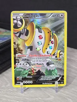 Pokemon Card TCG Regigigas XY82 Full Art Black Star Promo XY 2015 Holo Rare - Image 3